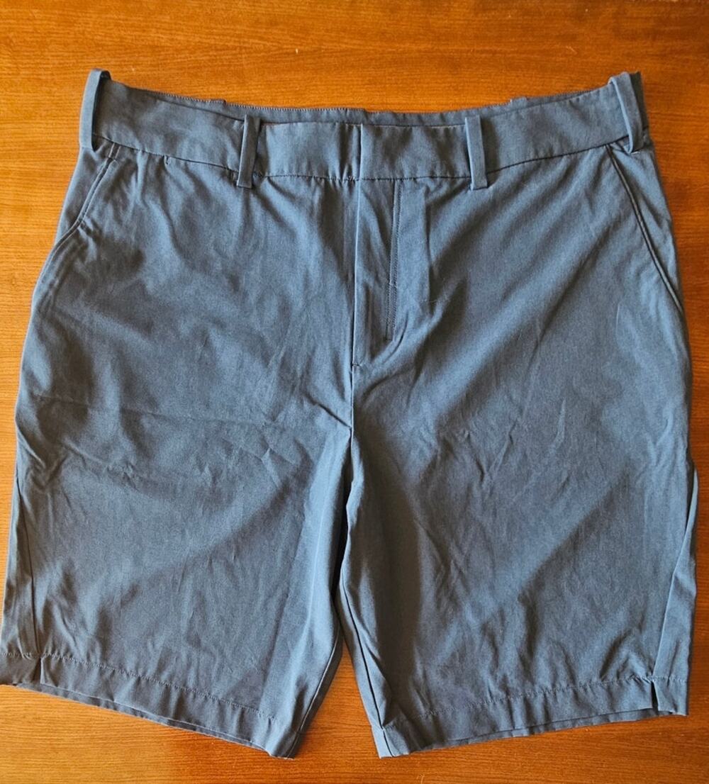 Coolibar Trek Hybrid Shorts UPF 50+ Gray Outdoor Hiking, Fishing, Golf, Size 40